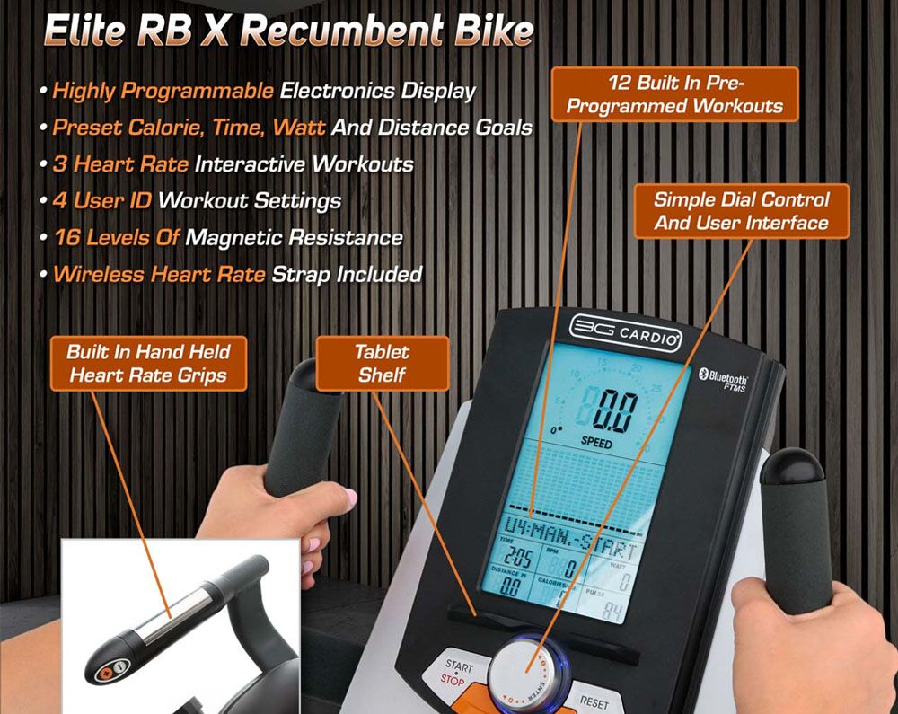 3G Cardio Elite RB Recumbent Bike