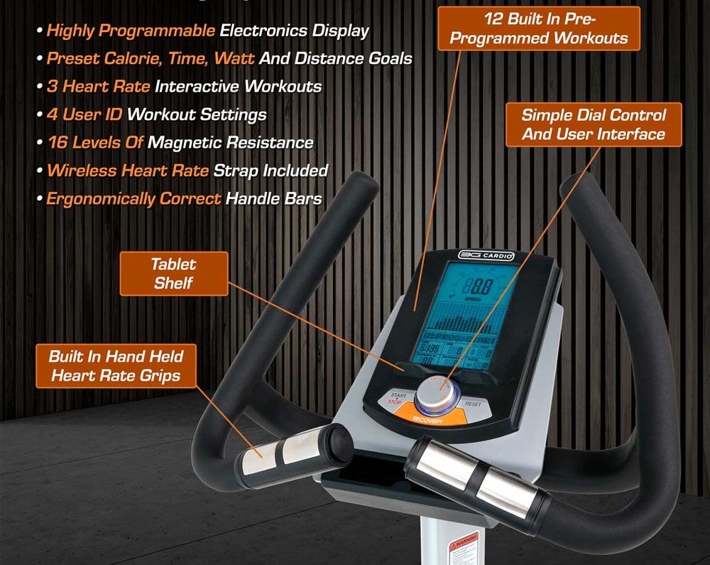 3G Cardio Elite Upright Bike