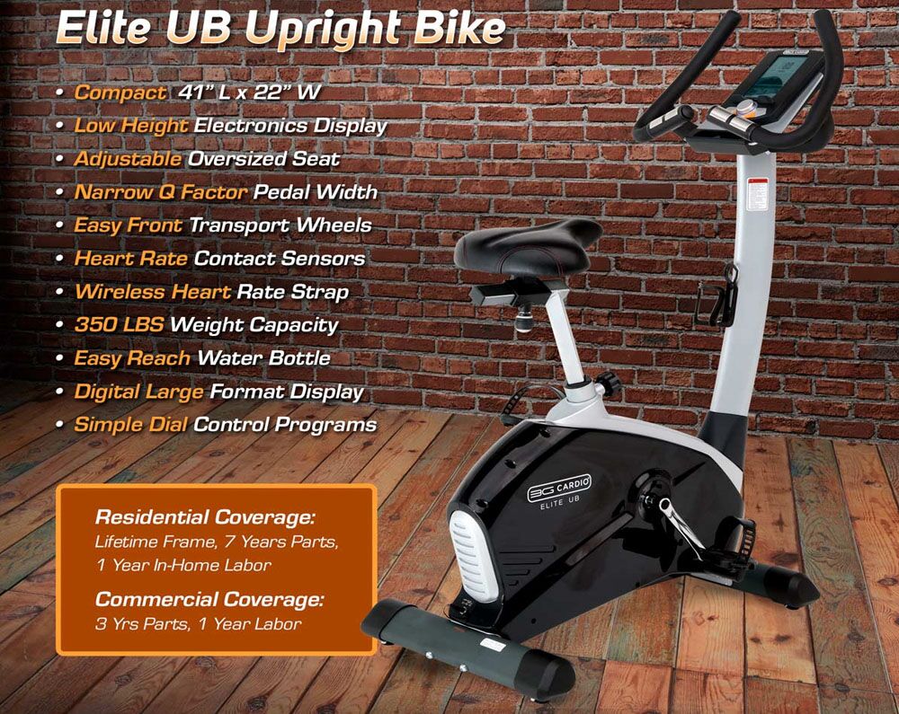 3G Cardio Elite Upright Bike
