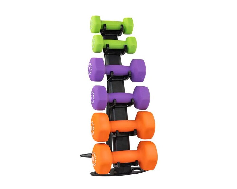 Body-Solid Vinyl Dumbell Rack GDR10B (1)