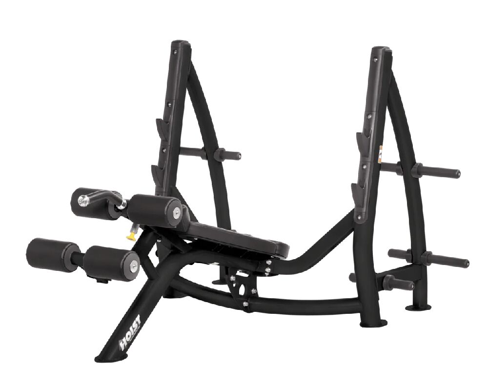 Hoist Fitness Commercial Olympic Decline Bench with Storage CF-3177-A