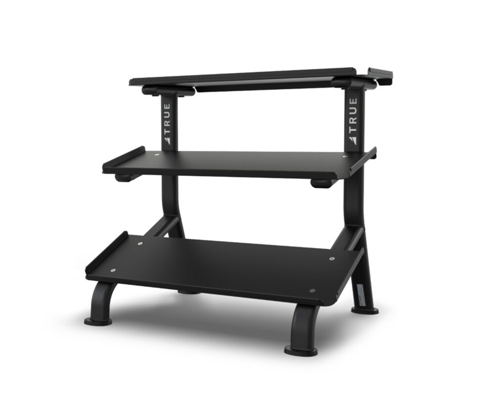 True Fitness FS-24 3-tier-flat-tray-dumbbell-rack