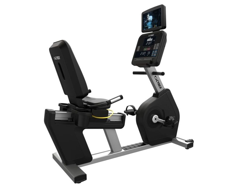 Cybex-Recumbent-50L console-threequarter view