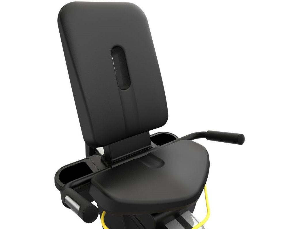 Cybex-Recumbent-50L console-threequarter view