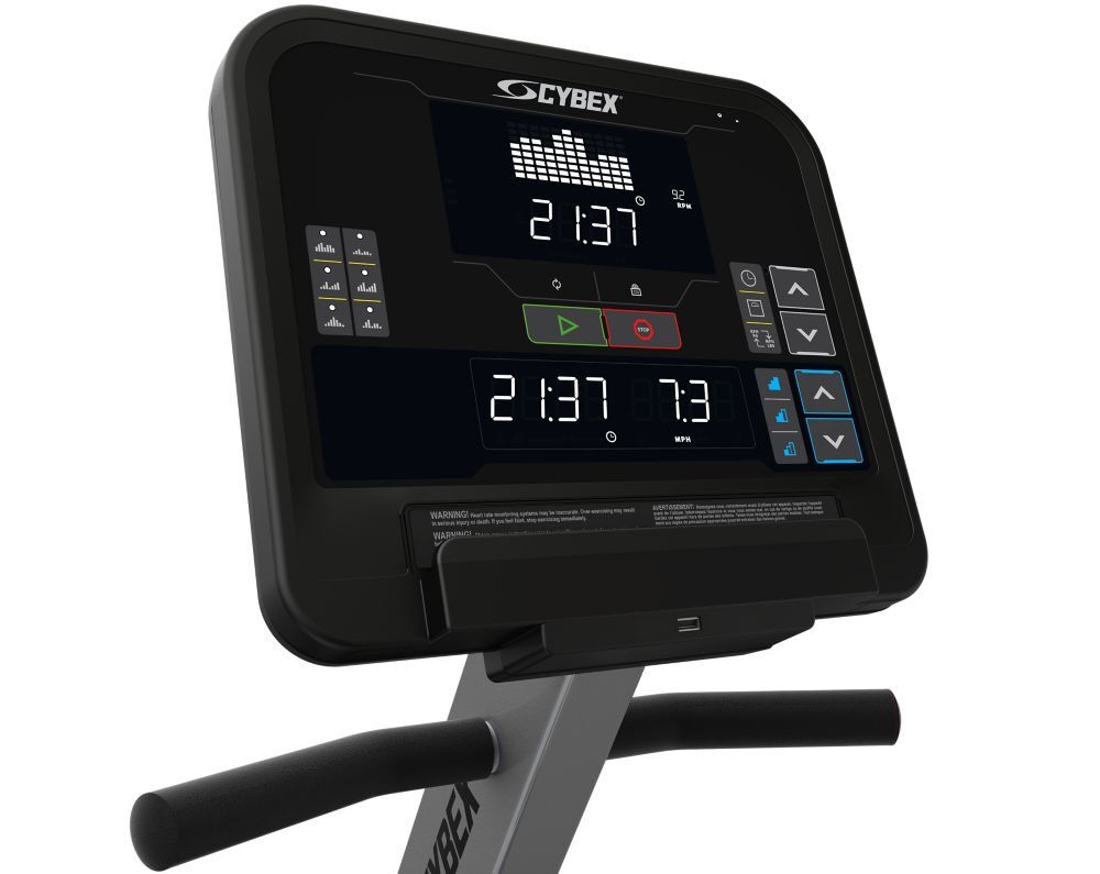 Cybex-Recumbent-50L console-threequarter view