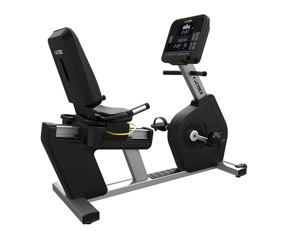 Cybex-Recumbent-50L console-threequarter view