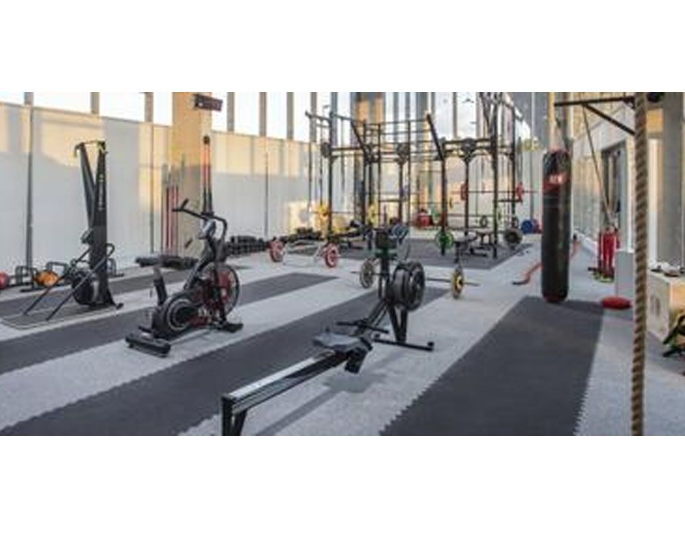 PaviFlex FitnessPro Rubber Flooring Tiles Granito-1