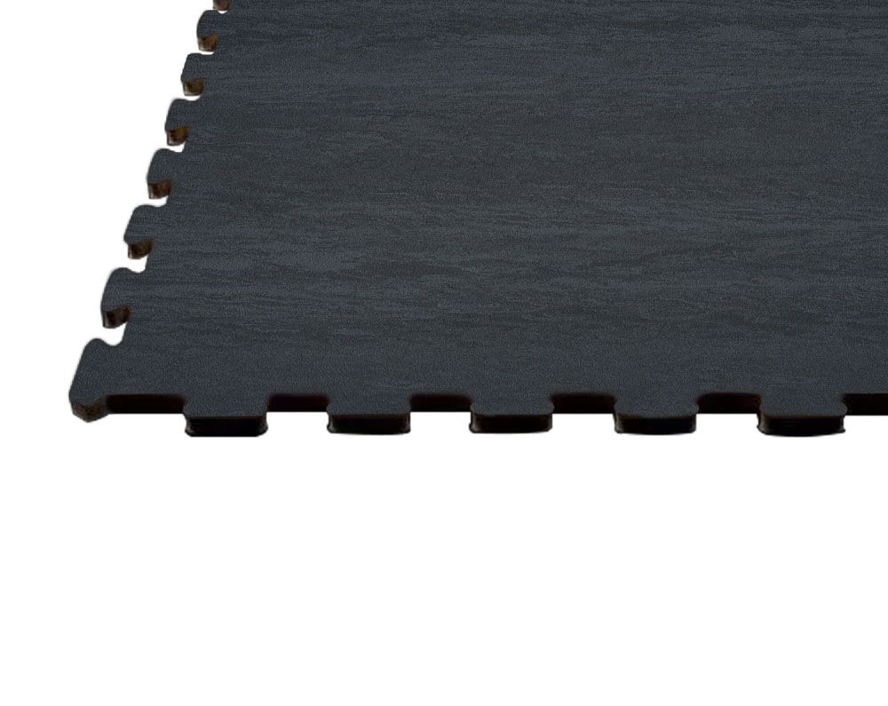 PaviFlex FitnessPro Rubber Flooring Tiles Marble Carbono-1