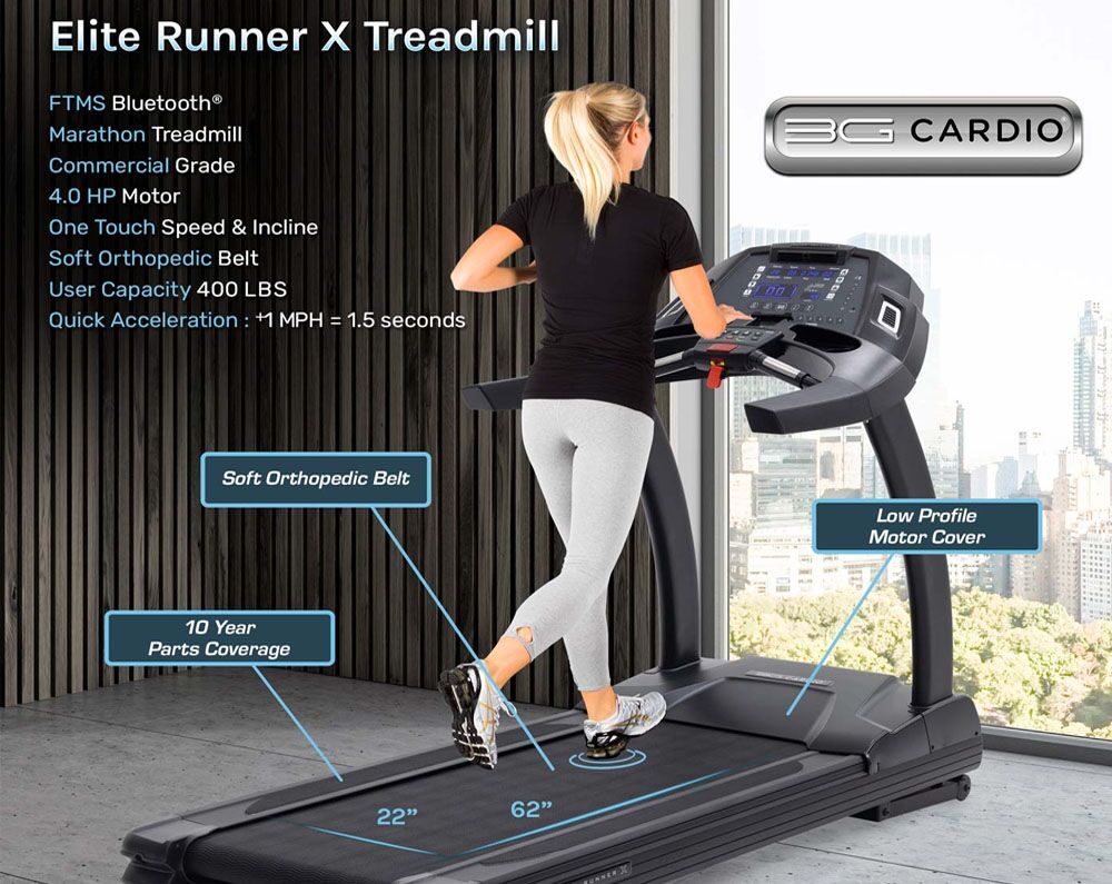 3G Cardio Elite Runner Treadmill