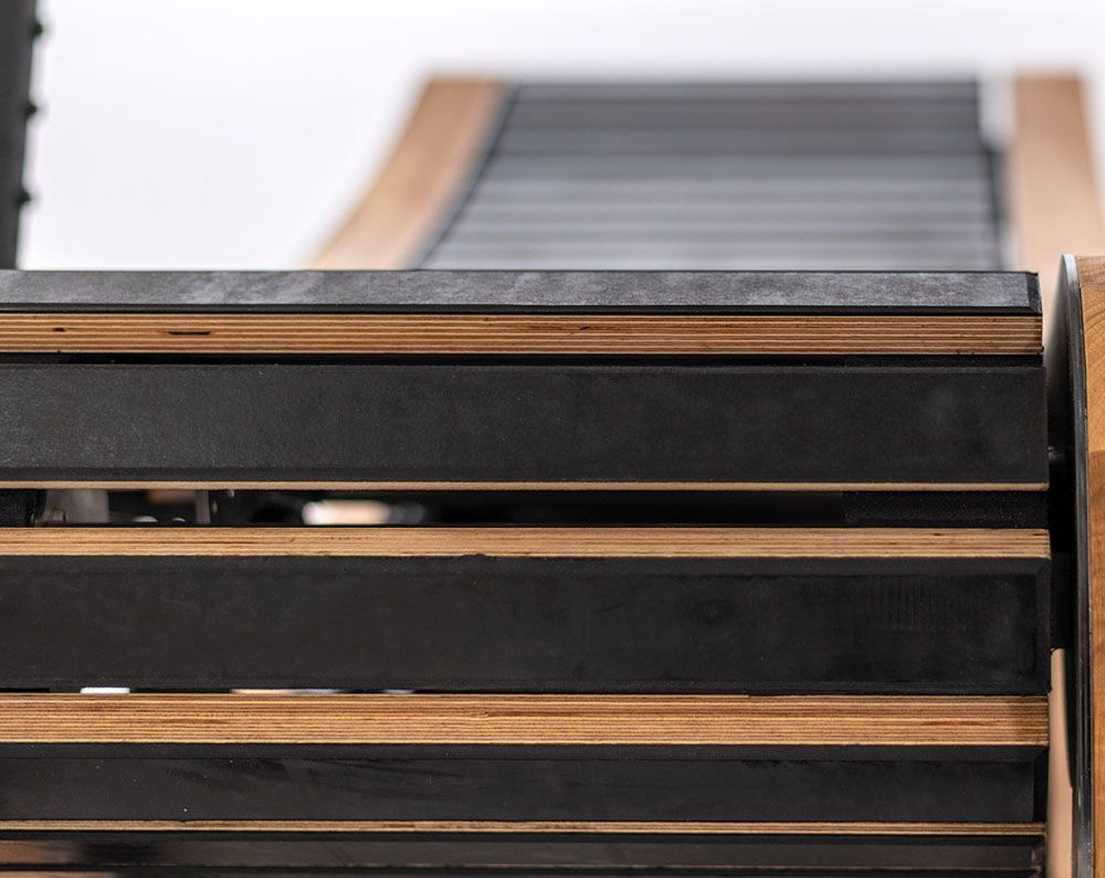 NOHrD Sprintbok Curved Manual Treadmill - Oak