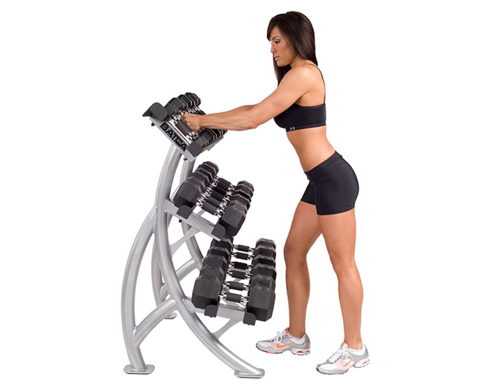 3 Tier 4 Dumbbell Kettlebell Rack