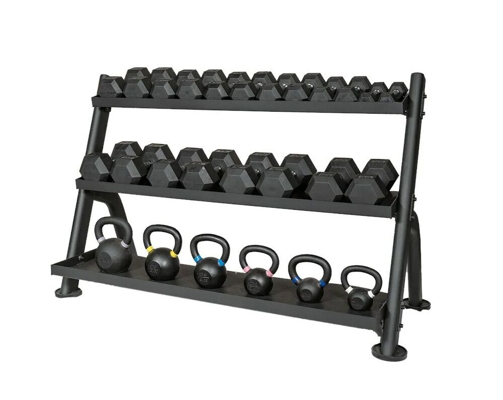 Paradigm Adjustable Dumbbell & Kettlebell Rack