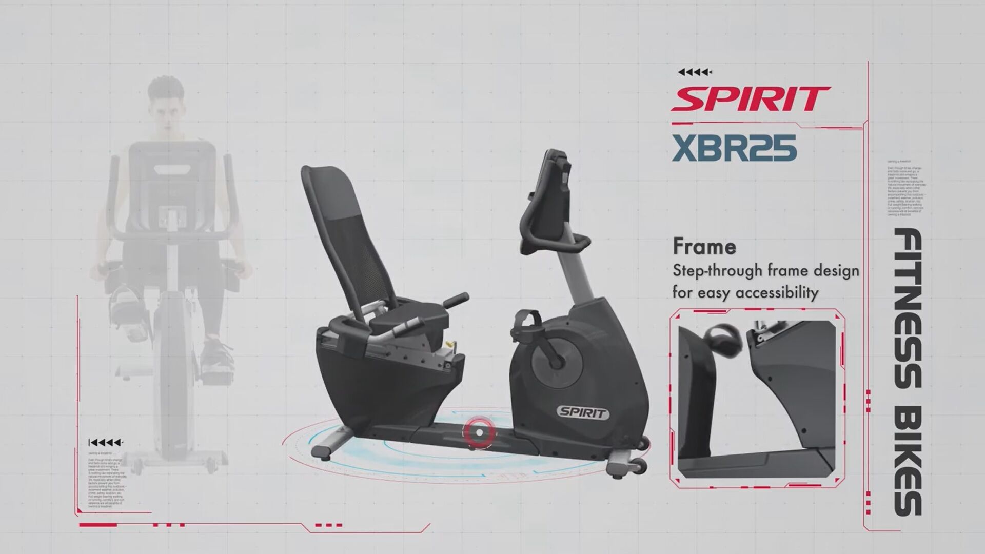 Spirit XBR25 Recumbent Bike Thumbnail