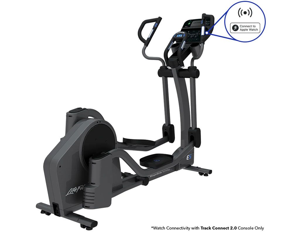 Life Fitness E5 Adjustable-Strike Elliptical Cross-Trainer-Track-Connect-2