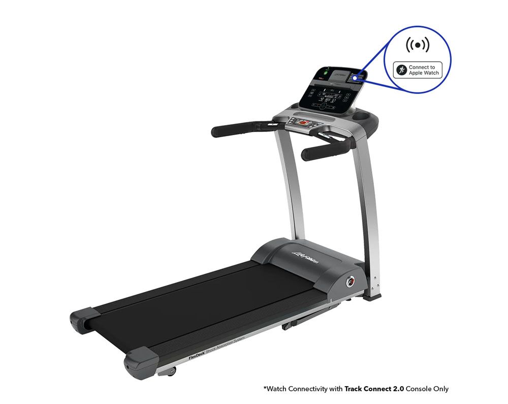 Life Fitness F3 Folding Treadmill Track Connect 2
