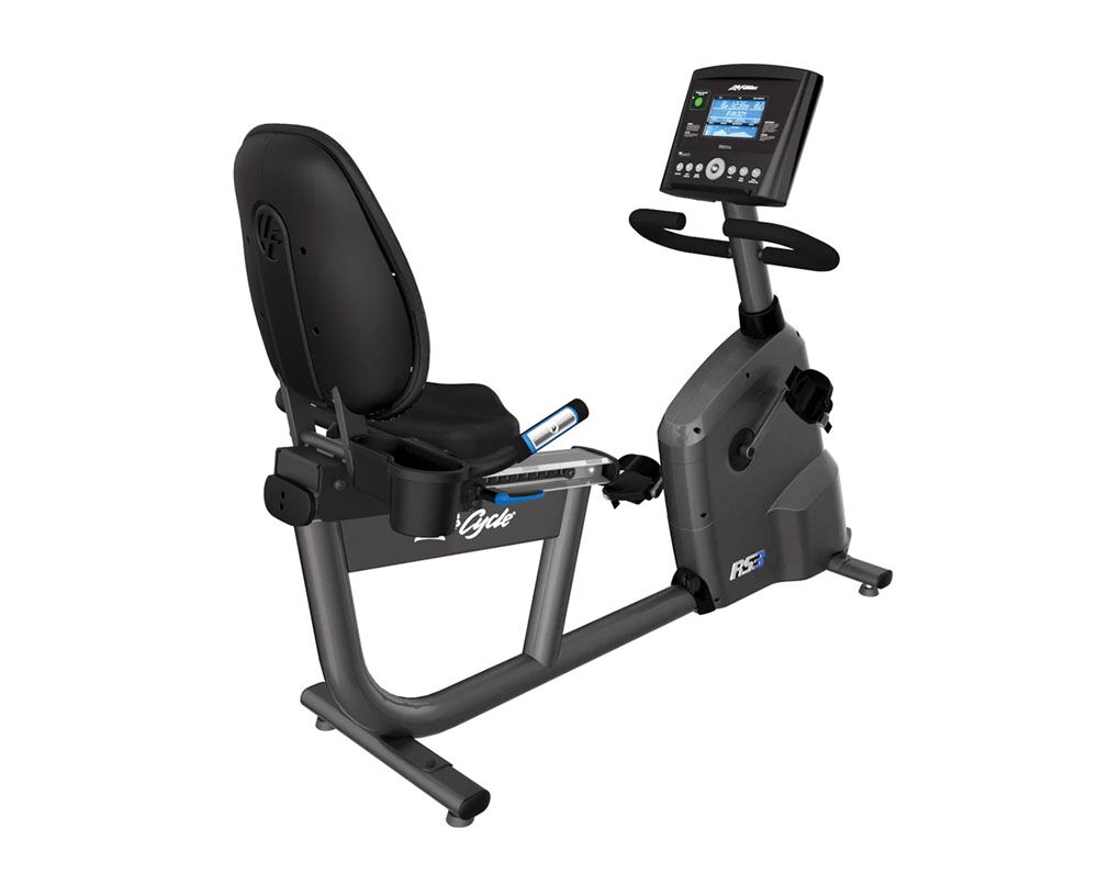 Life Fitness RS3 Lifecycle Recumbent Bike Go Console