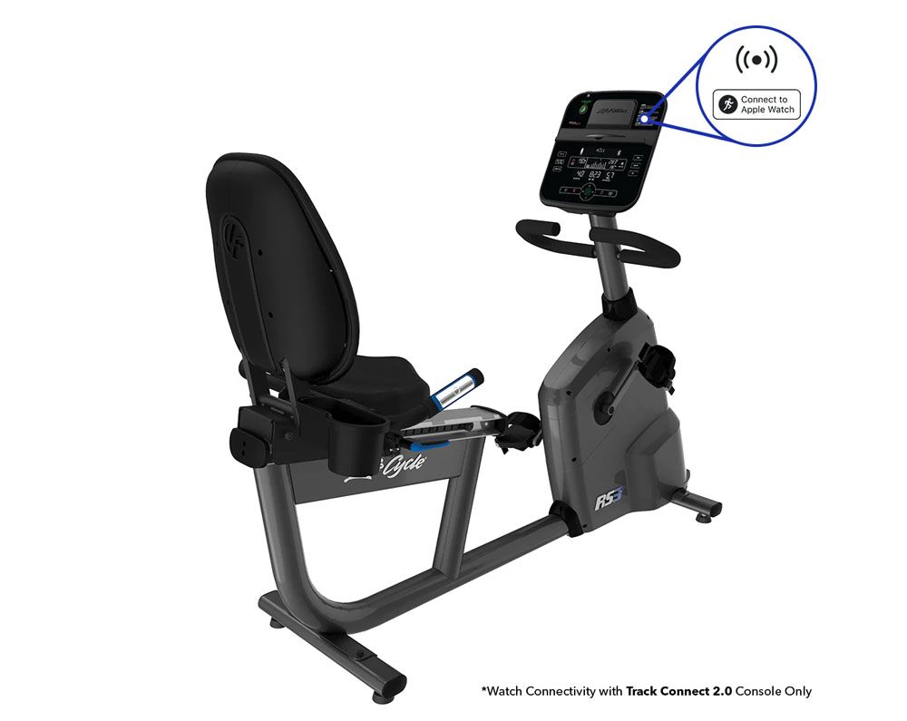 Life Fitness RS3 Lifecycle Recumbent Bike Track Connect 2