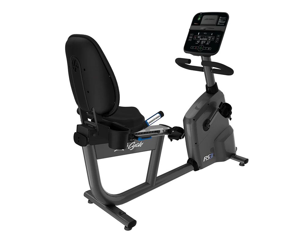 Life Fitness RS3 Lifecycle Recumbent Bike Track Connect Console