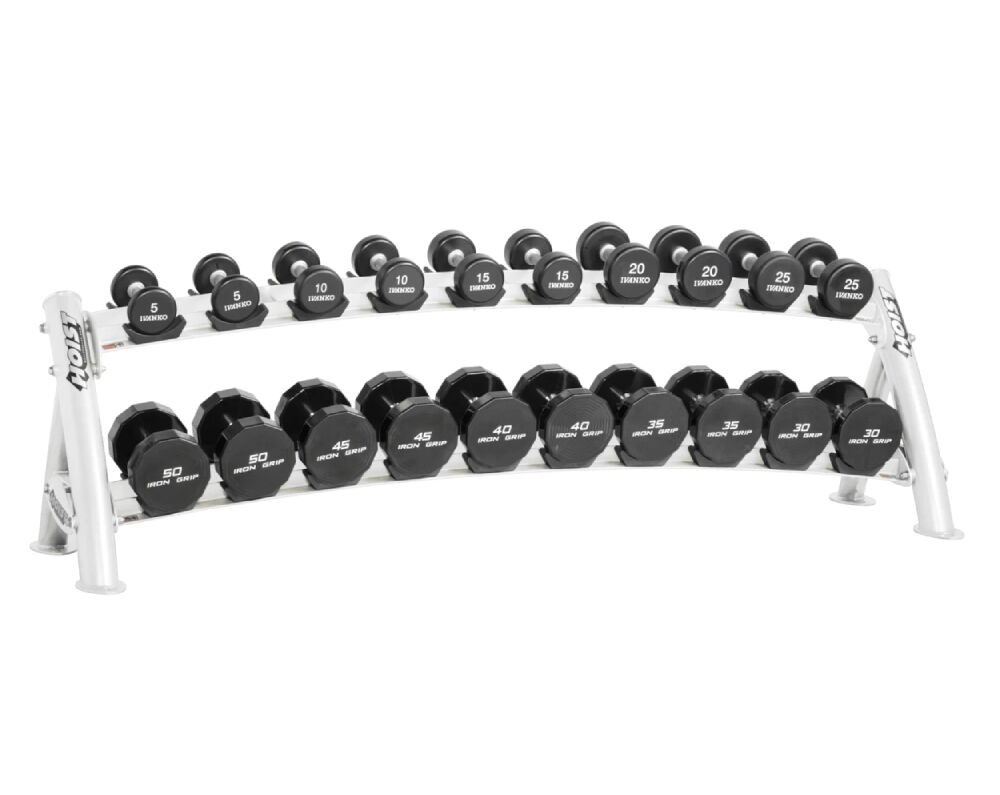 Hoist Fitness Commercial 2-Tier Horizontal Dumbbell Rack CF-3461-2 (2)