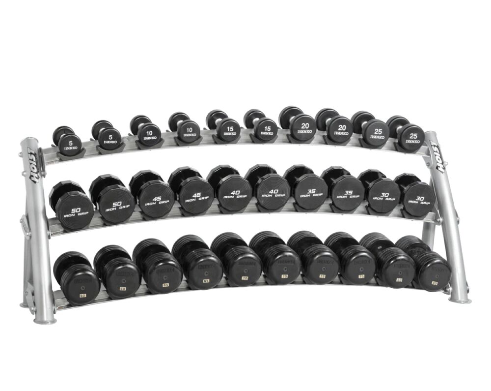 Hoist Fitness Commercial 3-Tier Horizontal Dumbbell Rack CF-3461-3 (1)