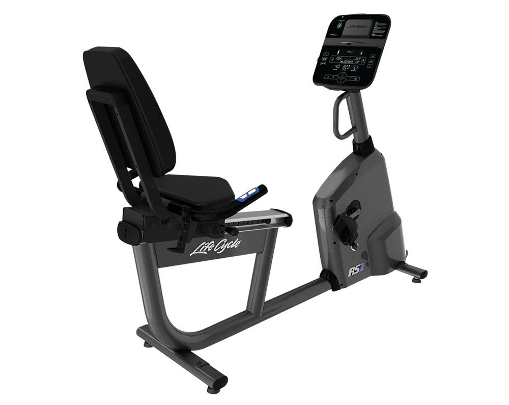 Life Fitness RS1 Lifecycle Recumbent Bike Track Connect Console