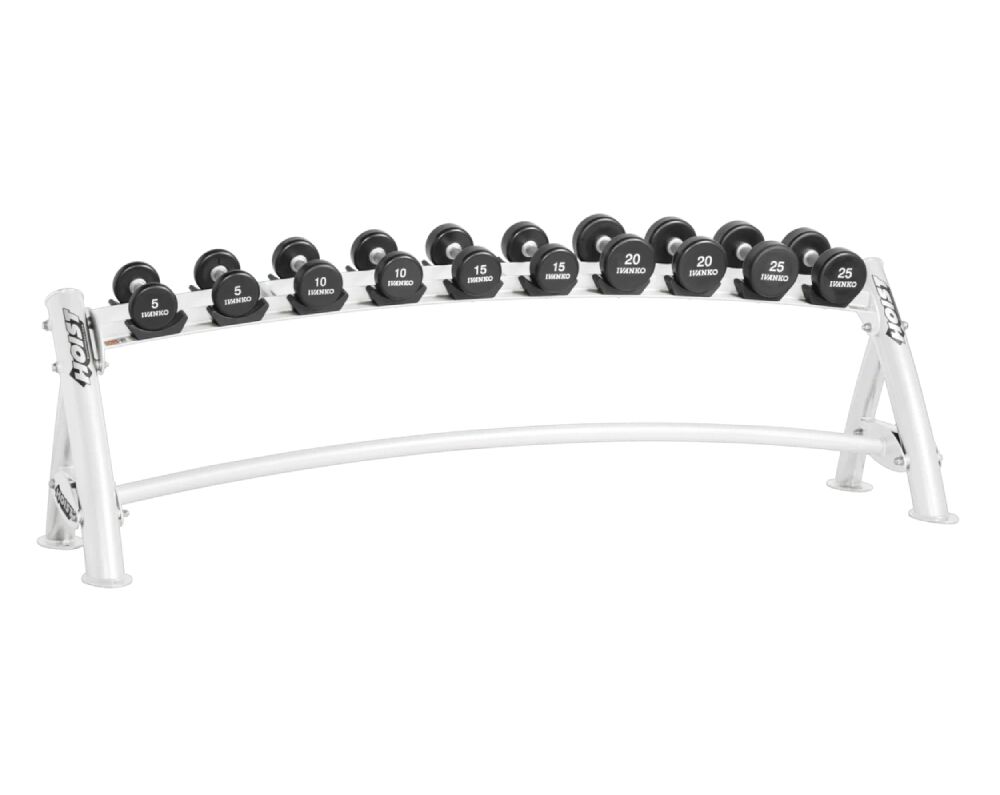 Hoist Fitness Commercial 1-Tier Horizontal Dumbbell Rack CF-3461-1 (3)