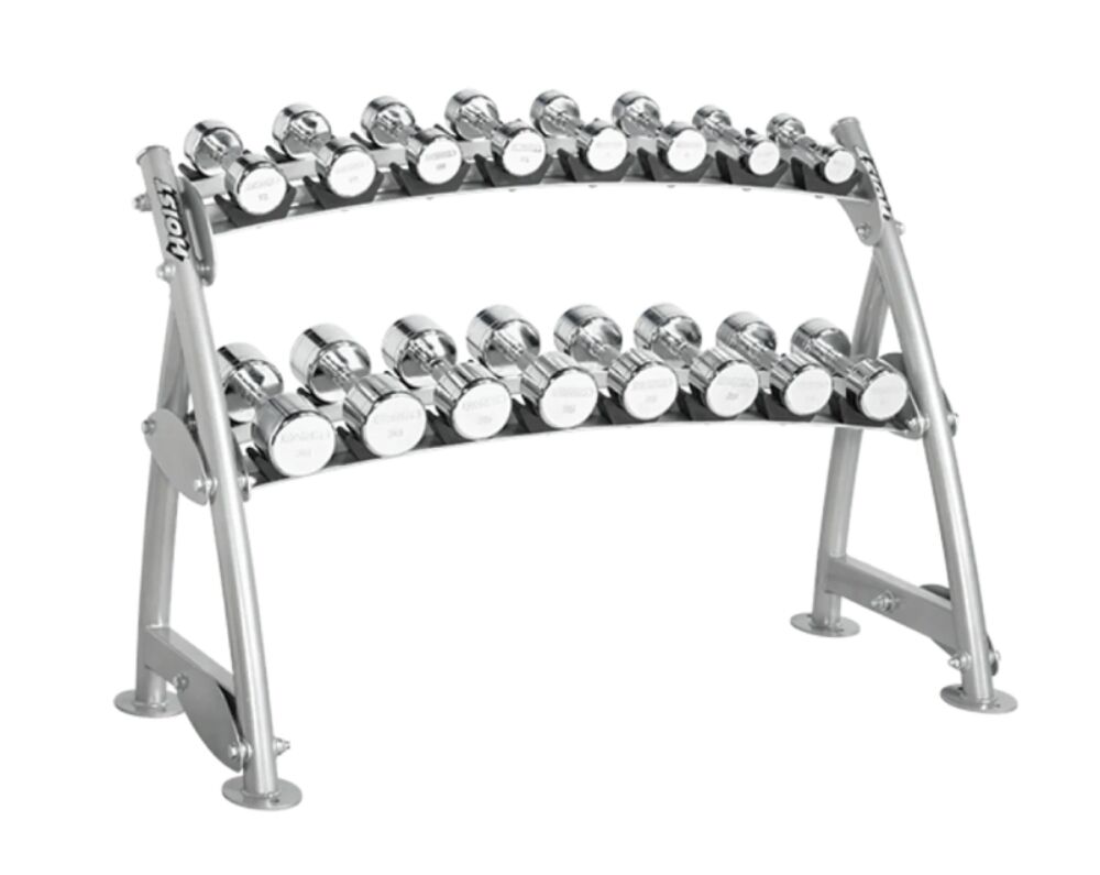 Hoist Fitness Commercial 2-Tier Horizontal Beauty Bell Rack CF-3462-2 (3)